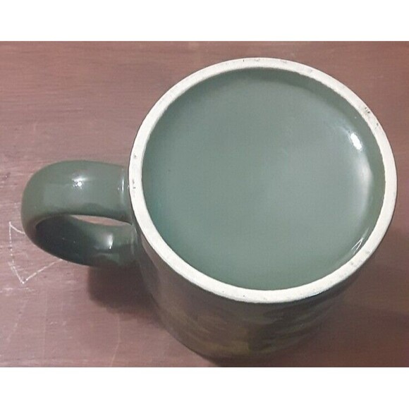 Marines military coffee mug with yellow print Semper Fidelis Green Camo Ceramic - Picture 5 of 5